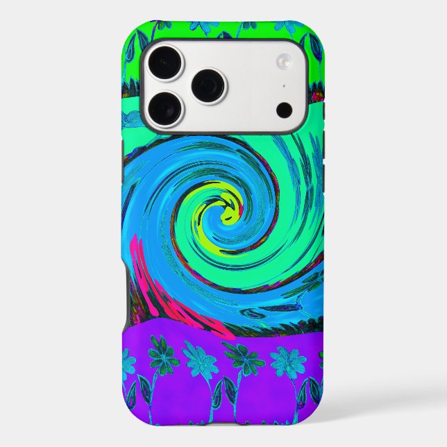 Cool I Love Hawaii: Floral Pop Art pattern Design (Back)