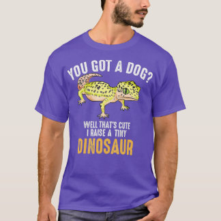 Cool I Raise Tiny Dinosaur Funny Leopard Gecko T-Shirt