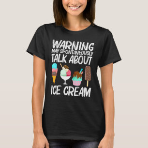 Cool Ice Cream Art For Men Women Gelato Cone Froze T-Shirt