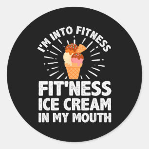 Cool Ice Cream Costume For Men Women Dessert Ice C Classic Round Sticker