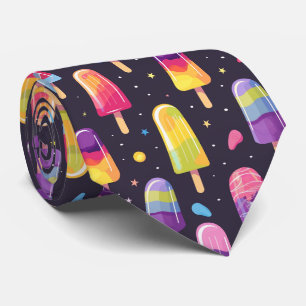 Cool ice cream tiled pattern  tie