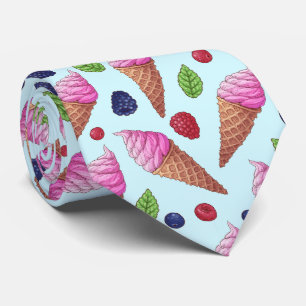 cool ice cream tiled pattern tie
