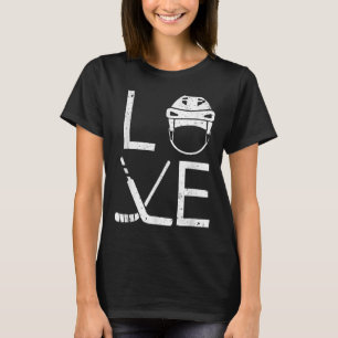 Cool Ice Hockey Art For Men Women Goalie Coach Fie T-Shirt