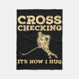 Cool Ice Hockey Art Men Women Field Hockey Lover C Fleece Blanket