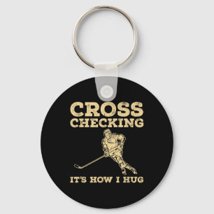 Cool Ice Hockey Art Men Women Field Hockey Lover C Keychain