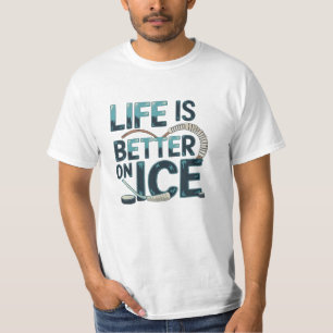 Cool Ice Hockey Artwork for Fans and Players T-Shirt