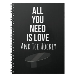 Cool Ice Hockey Novelty Gifts Sports  Notebook