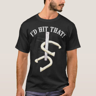 Cool I'D Hit That Funny Horseshoe Pitching Player  T-Shirt