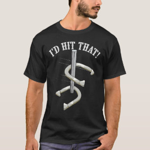 Cool I'd Hit That Funny Horseshoe Pitching Player  T-Shirt