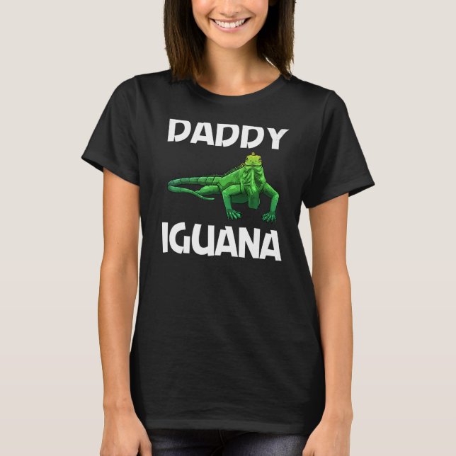 Cool Iguana For Men Dad Lizard Reptile  Herpetolog T-Shirt (Front)
