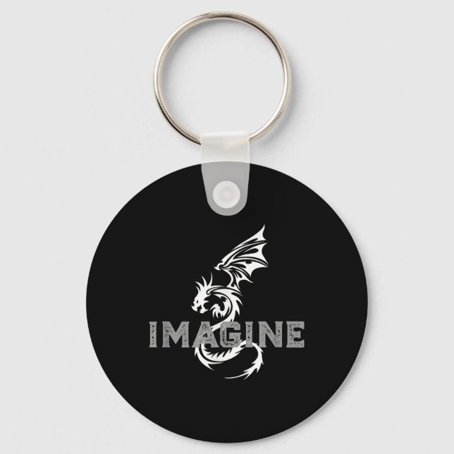 Cool Imagine Tattoo Dragon  Keychain (Front)