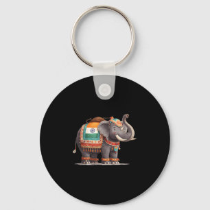 Cool Indian Animals Costume For Elephants Lovers  Keychain