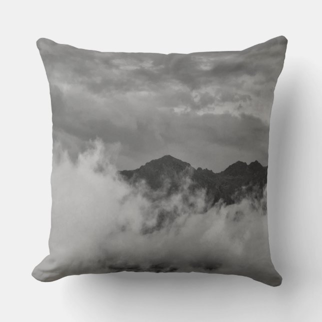 Cool, inspirational nature concept throw pillow (Front)