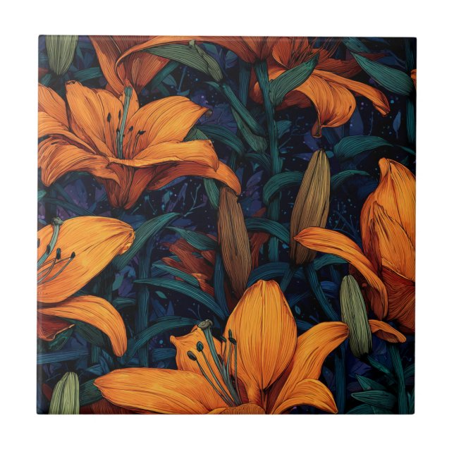 Cool Interior Design LiliesTiles For Tiled Floor Tile (Front)