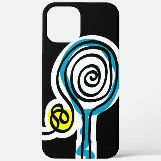 Cool iPhone cover case for tennis player (Back)