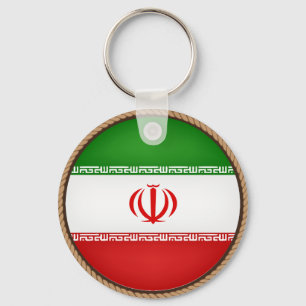 Cool Iran Flag Seal Keychain