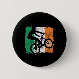 Cool Ireland Flag Vintage Irish Flag Mtb Mountain  2 Inch Round Button