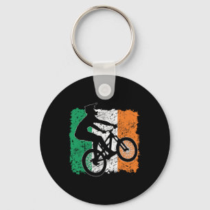 Cool Ireland Flag Vintage Irish Flag Mtb Mountain Keychain