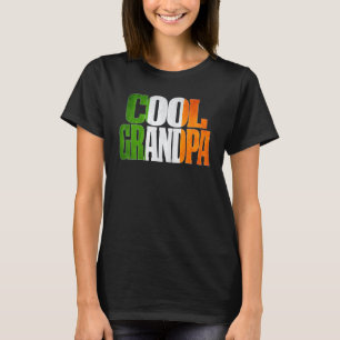 Cool Irish Grandpa Flag For Irish Celtic Grandpa T-Shirt