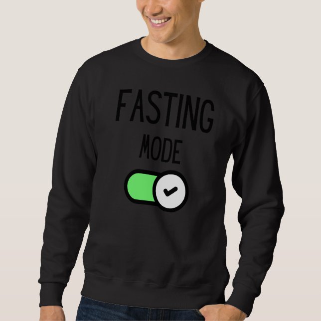 Cool Islamic Fasting Ramadan Karim Quote Fasting M Sweatshirt (Front)