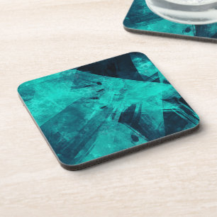 Cool Jagged Blue Abstract Coaster