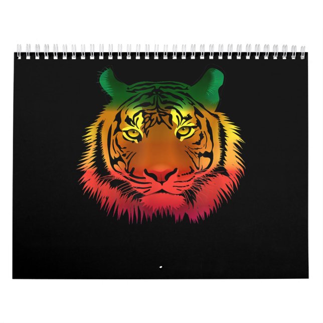 Cool Jamaican Tiger Flag Calendar (Cover)