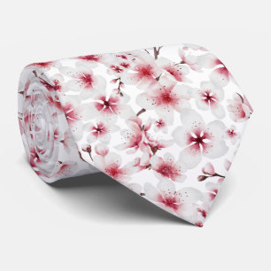 cool Japanese cherry blossoms Tie