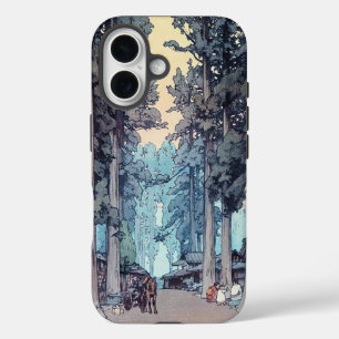 Cool japanese classic Hiroshi Tada forest painting iPhone 16 Case