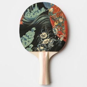 Cool Japanese Ghost Attack Ping Pong Paddle