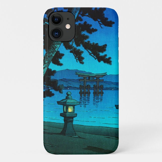 Cool japanese moonlit night gate sea hasui kawase Case-Mate iPhone case (Back)