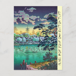 Cool japanese Ueno Shinobazu Pond Tsuchiya Koitsu Postcard