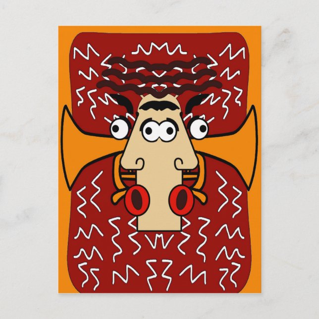 Cool Jazz Abstract Cubism 2 Postcard (Front)