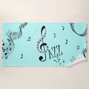Cool Jazz Beach Towel