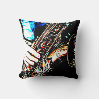 Cool Jazz Sax Saxaphone Music Lover Musician Throw Pillow