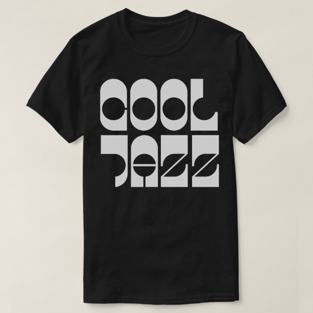 Cool Jazz typography T-Shirt (Design Front)