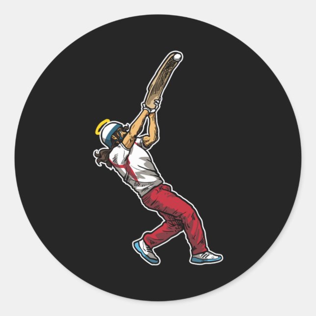 Cool Jesus Jai Alai Gift Idea Classic Round Sticker (Front)
