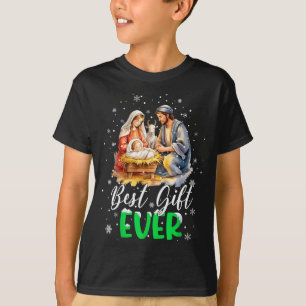 Cool Jesus Nativity Scene Christian Best Ever Chri T-Shirt