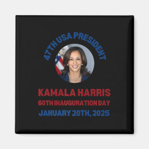 Cool Kamala Harris 2024 Inauguration Day Souvenir Magnet