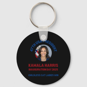 Cool Kamala Harris 2024 Inauguration Day Win Natio Keychain
