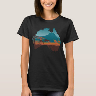Cool Kangaroo Australia travel Support Australia T-Shirt