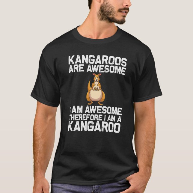 Cool Kangaroo For Men Women Autralian Kangaroo Mar T-Shirt (Front)