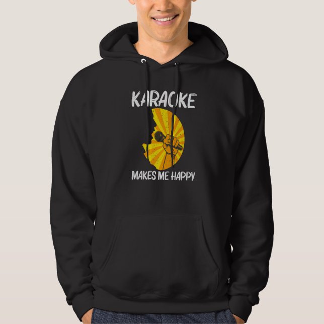 Cool Karaoke For Men Women Singer Karaoke Machine Hoodie (Front)