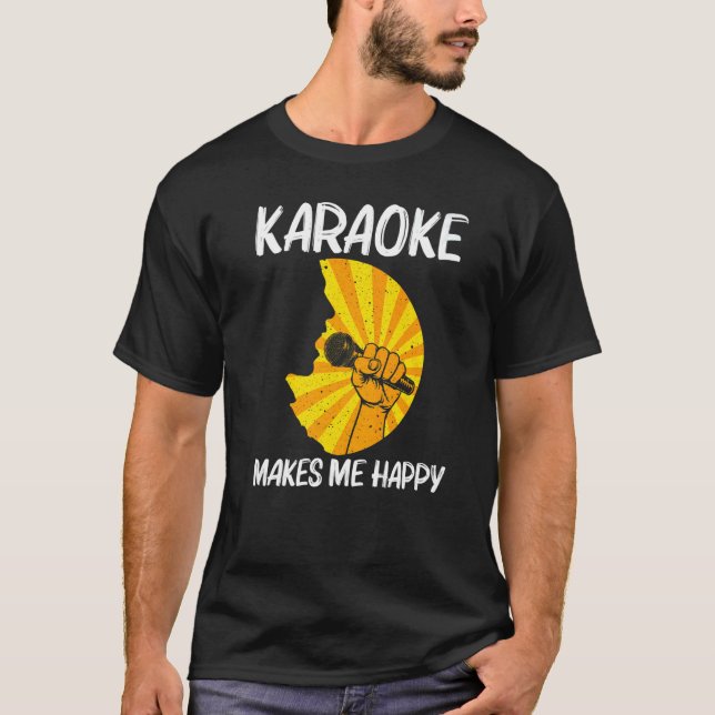 Cool Karaoke For Men Women Singer Karaoke Machine T-Shirt (Front)