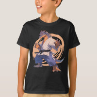 Cool karate blue dragon Jiu-jitsu dragon