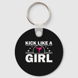 Cool Karate Gift Kickboxing Karate Lover Taekwondo Keychain