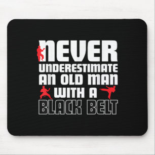 Cool Karate Humor Shirt For Men. Funny Martial Art Mouse Pad