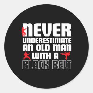 Cool Karate Humour Shirt For Men. Funny Martial Ar Classic Round Sticker