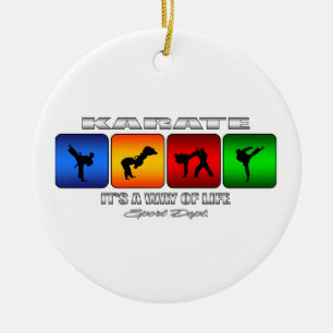 Cool Karate It Is A Way Of Life Ceramic Ornament