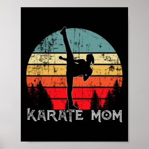 Cool Karate Mom Japanese Martial Art For Mothers  Poster