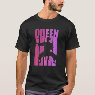 Cool Karate Queen Silhouette Martial Arts Judo Aik T-Shirt